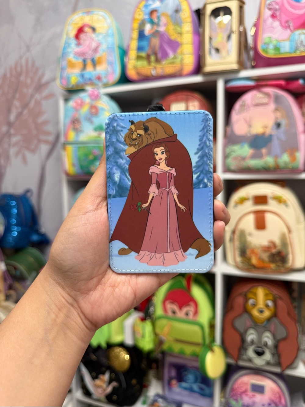 Princess Belle Card Holder - Pink and Blue